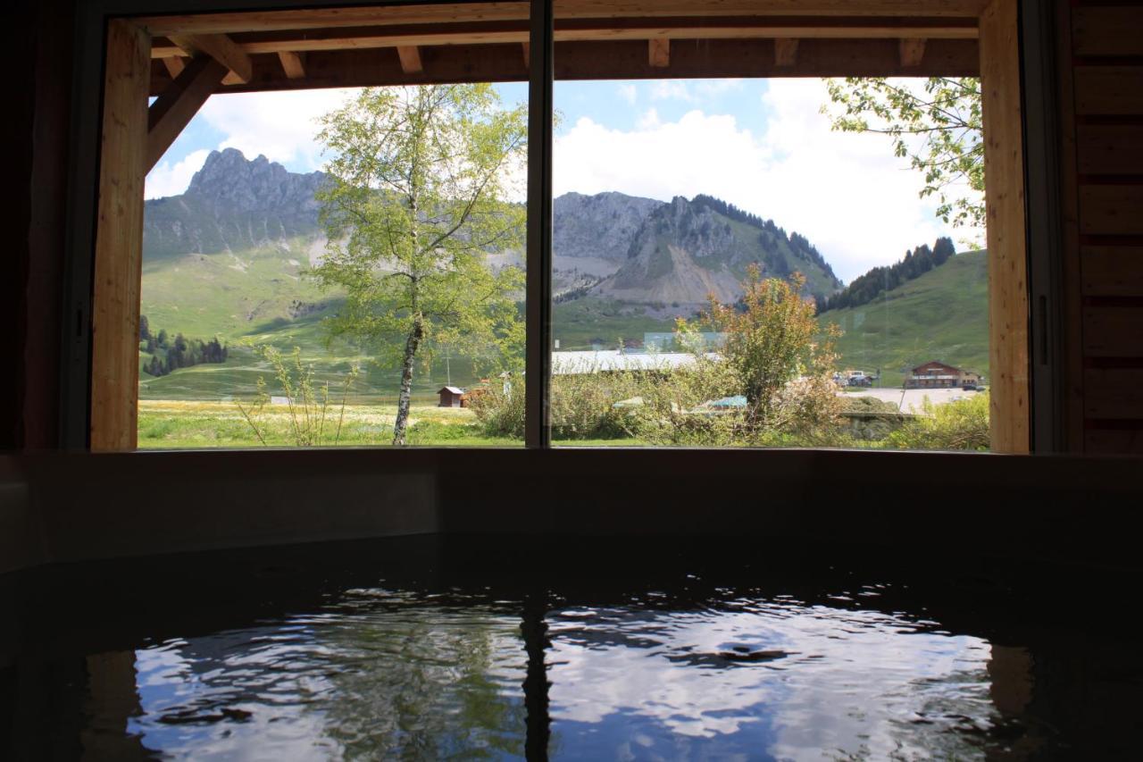 Chalet Hotel Vaccapark Le Praz de Lys Buitenkant foto